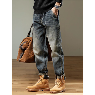 美式复古直筒牛仔裤男2025新款春季潮牌高端水洗秋冬百搭休闲长裤