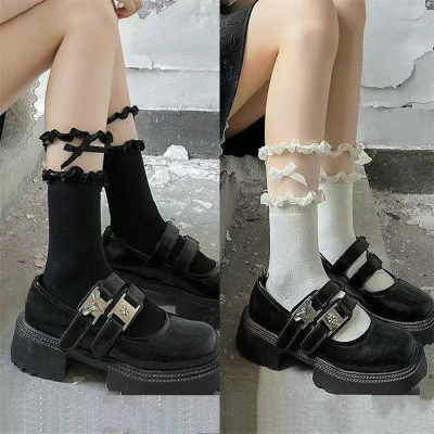 小皮鞋jk袜薄款袜子女