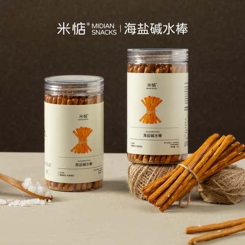 咸香酥脆米惦海盐碱水饼干米惦
