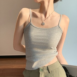 修身 夏季 打底衫 内搭小吊带背心女2024年新款 防走光上衣 外穿无袖