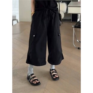 秒发26夏季欧货诗歌兰 25310高级感知性户外口袋休闲裤工装裤女