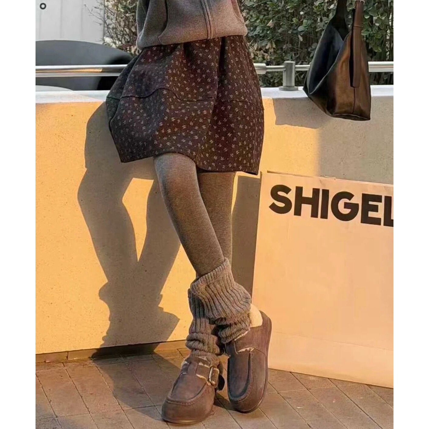 现货主推诗歌兰113-867简约慵懒设计感碎花蓬蓬裙半身裙女25年新