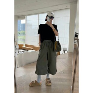 秒发25秋款欧货诗歌兰 25310高级感知性户外口袋休闲裤工装裤女