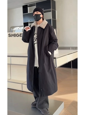 秒发26年新款诗歌兰25203百搭个性设计感可脱卸毛领长款鹅绒外套