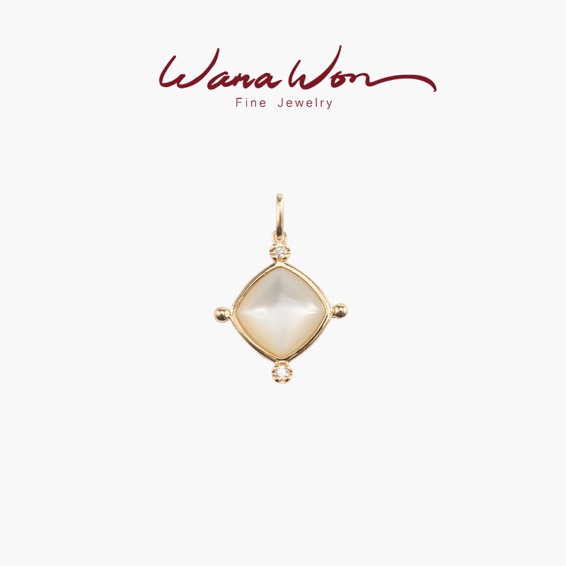 WanaWon设计师款菱形白贝母
