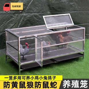 雞籠家用室內(nèi)大號(hào)鐵絲網(wǎng)防黃鼠狼老鼠室外折疊不銹鋼兔鴿子養(yǎng)殖籠