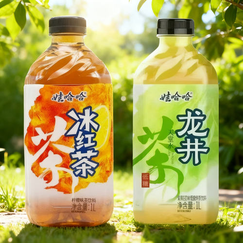 娃哈哈冰红茶柠檬味1L*12瓶茶饮料大瓶装超值整箱装柠檬味茶饮料