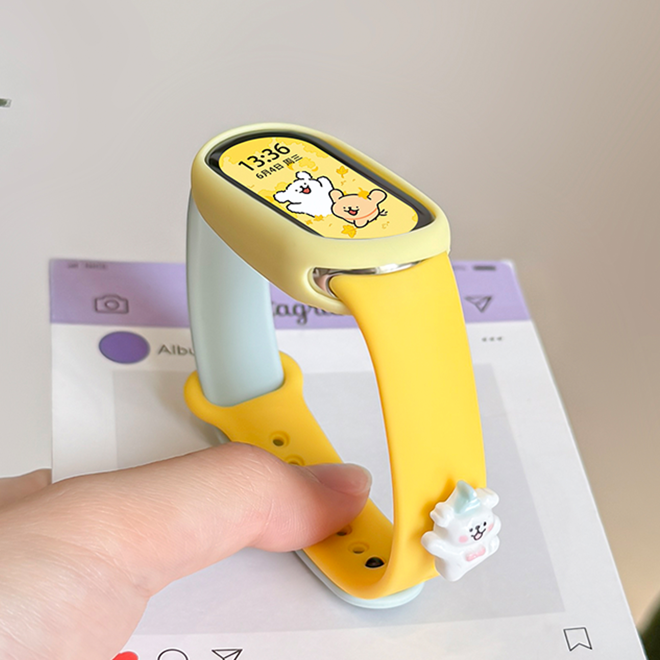 时尚创意多巴胺派对小狗夏季表带