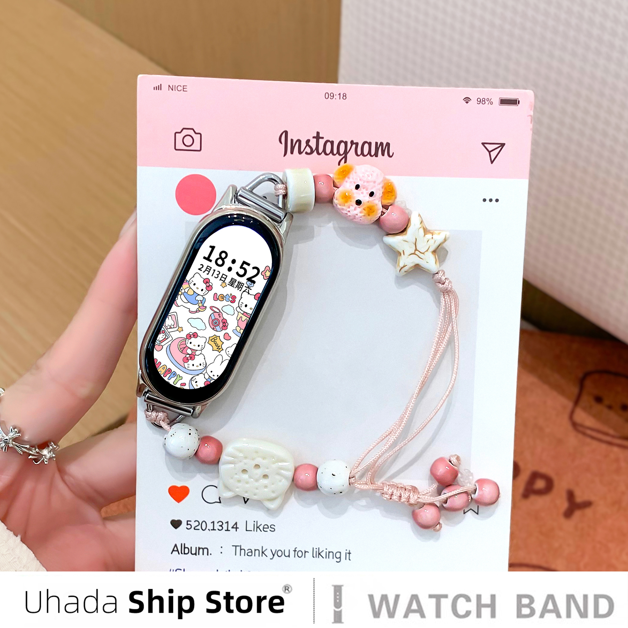 可爱小狗夏天适用小米手环10表带