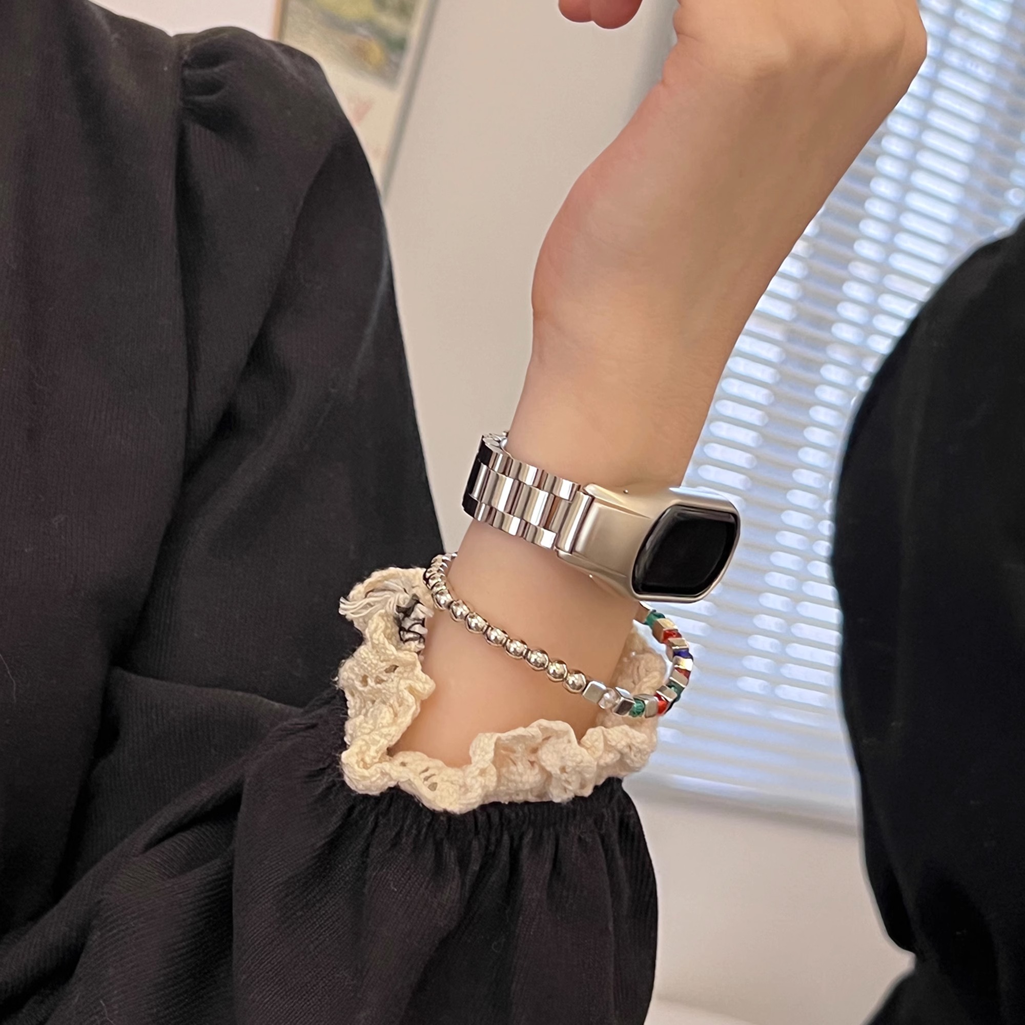 小红书精选适用小米手环金属表带