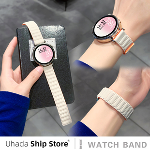 uhada适用华为gt6表带张静仪同款装甲磁吸透气华为gt5表带女款运动创意华为gt4表带gt3男女高级gt2小红书同款