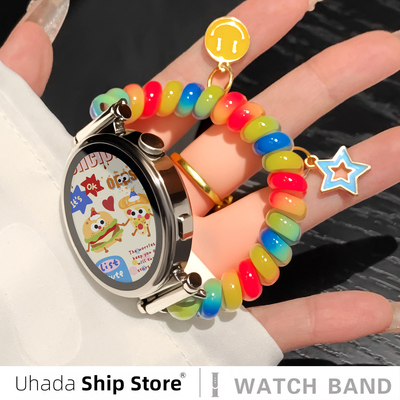 uhada多巴胺女生可爱发圈gt5表带