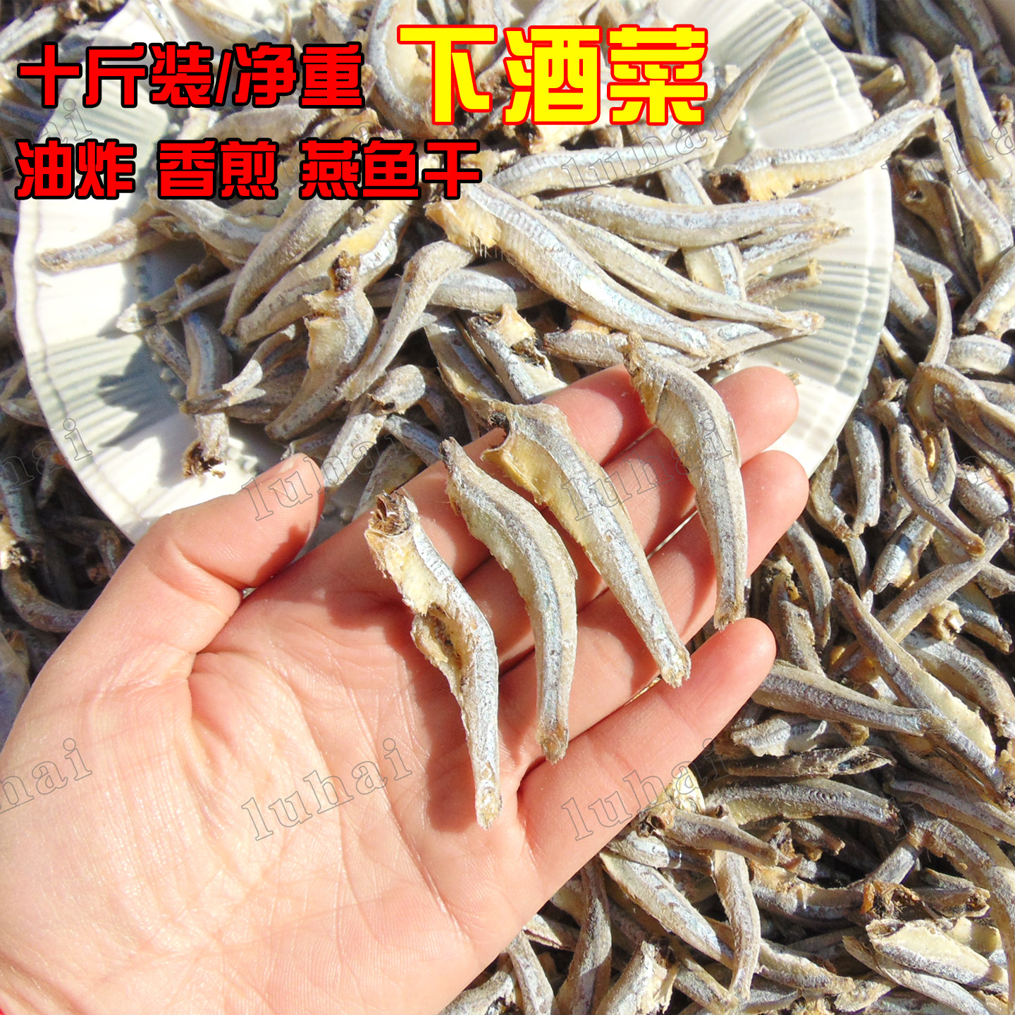 【净重10斤】小鱼干燕鱼干白凡鱼油炸香煎公干鱼干咸鱼干下酒菜
