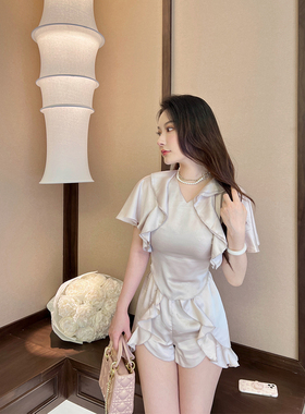 Baipang【现货清仓】原139【紫罗兰】上衣+短裤