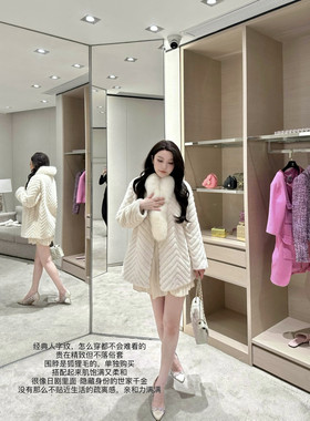 baipang 【日剧隐藏干金】【5折清仓 原589】仿皮草 皮毛一体外套