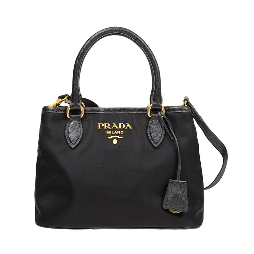 PRADA 女士黑色手提包 1BA172-ZMY-F0002