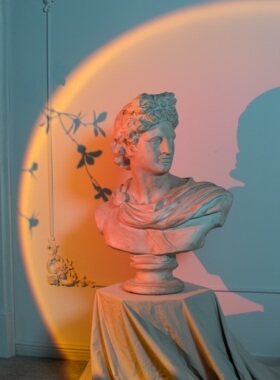 美式风格人像雕塑艺术摆件大件样板房艺术雕像摆件工艺品