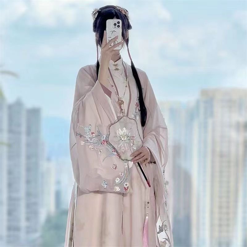 【郁生烟罗】明制汉服女装新款2023爆款刺绣正品原创马面裙日常春