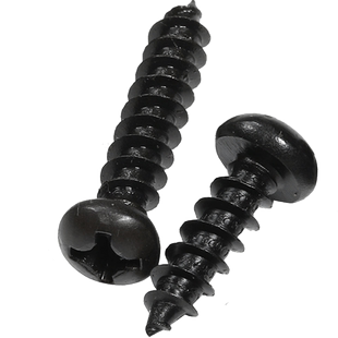 黑色304不锈钢十字盘头自攻螺丝钉木螺丝M1.4M1.7M2M2.2M2.5-M6.3