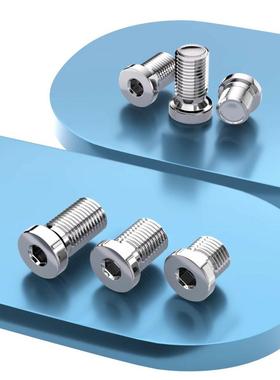 304不锈钢内六角带边公英制法兰堵头油塞堵头闷头G1-2寸DIN908