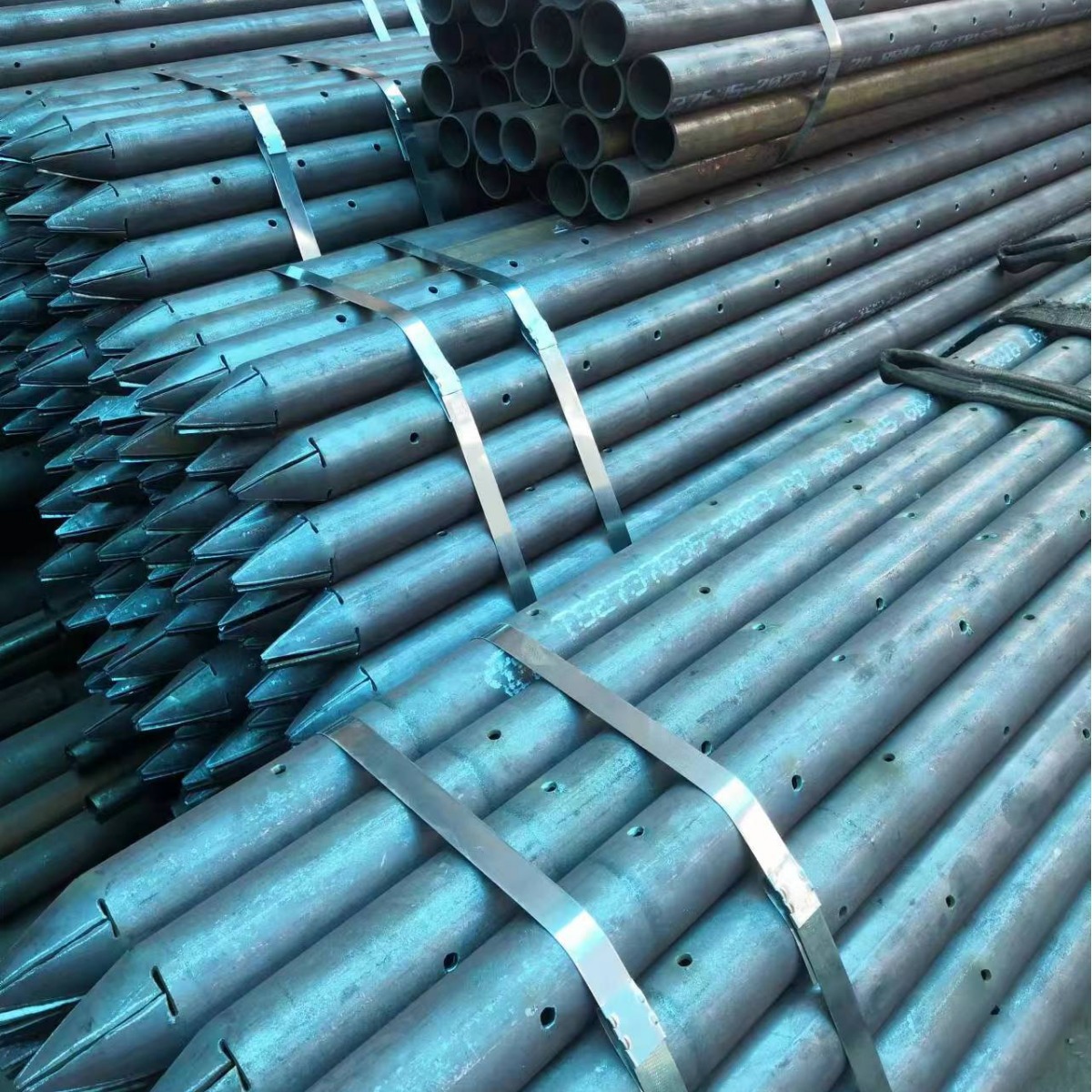 108*6注浆钢花管 42 48mm边坡支护工程钢花管压浆 超前小导管