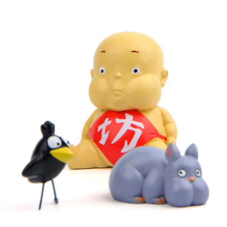 卡通猫 大婆婆胖宝宝老鼠苍蝇手办 DIY造景公仔