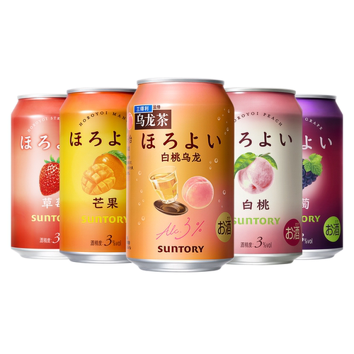 三得利缤纷低度果味鸡尾酒5罐