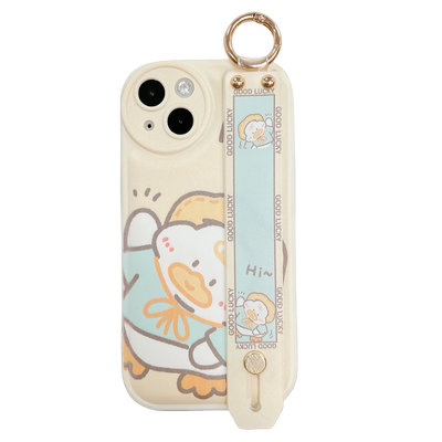 iQooneo8/Z7硅胶卡通手机壳腕带