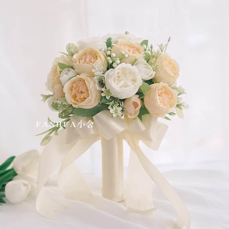 真花花环门饰门挂门楣花玫瑰结婚婚房婚礼布置婚庆装饰爱心花环仿