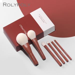ROLYPOLY初学者化妆刷7支迷你可携式眼影刷脸部柔软刷化妆用具套