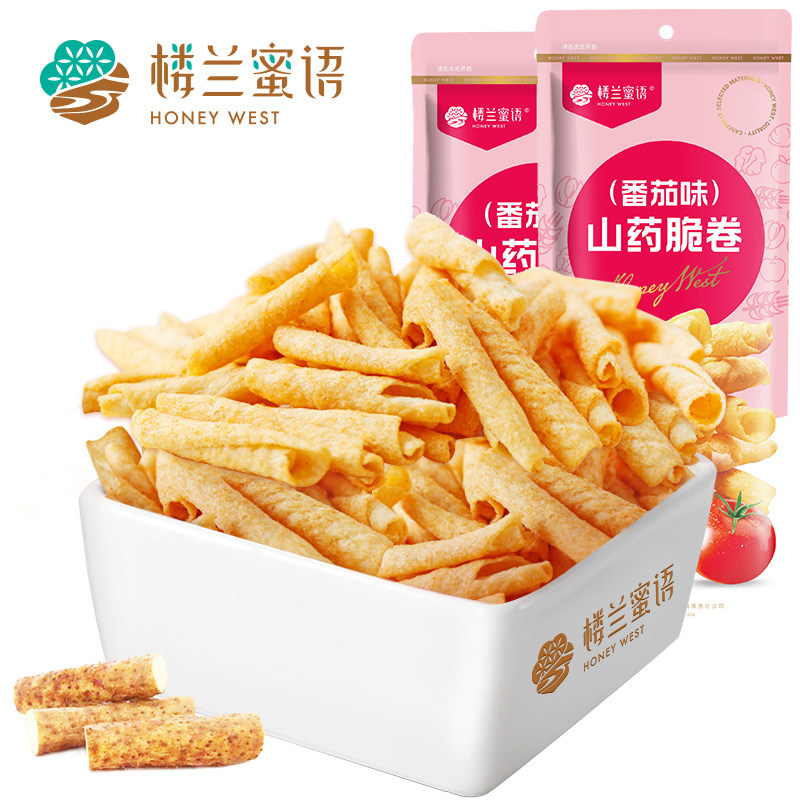 楼兰蜜语山药脆片105g*2袋酥脆山药薄片番茄味铁棍山药脆卷零食|msdalam kategori makanan ringan/Nuts/Specialty, biskut/muncul, makanan sombong - dari Buy2taobao.com untuk memberikan perkhidmatan ejen Taobao profesional membeli