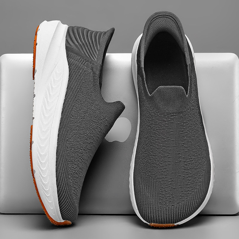 安能玛宽脚健步男鞋一脚蹬加宽加肥宽头跑步大头运动鞋宽楦脚背高,流行男鞋,网面鞋,淘宝优惠券,粉丝福利购,淘宝优惠卷