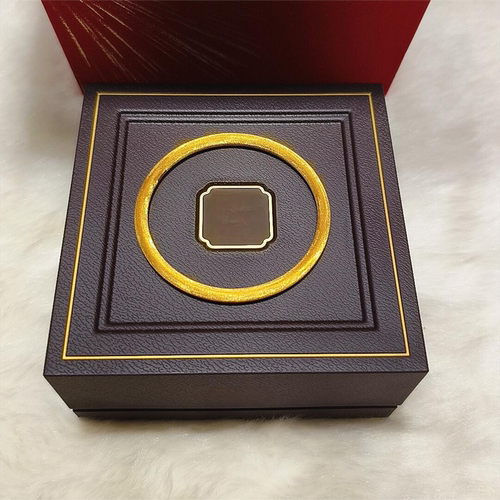 丝绒拉丝素圈手镯古法沙金
