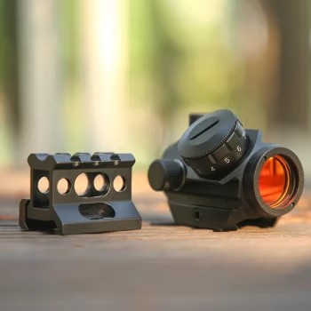 光学全息102T内红点瞄准镜上下左右可调节102T+增高底座 弹弓玩具