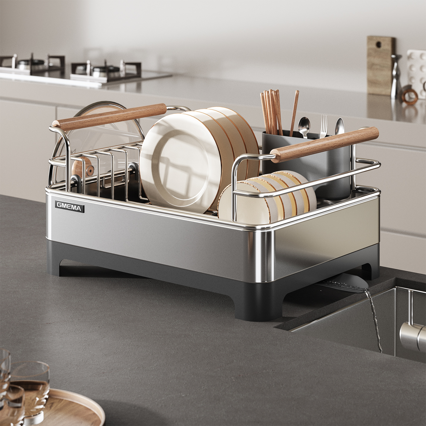 【304不锈钢】沥水碗架