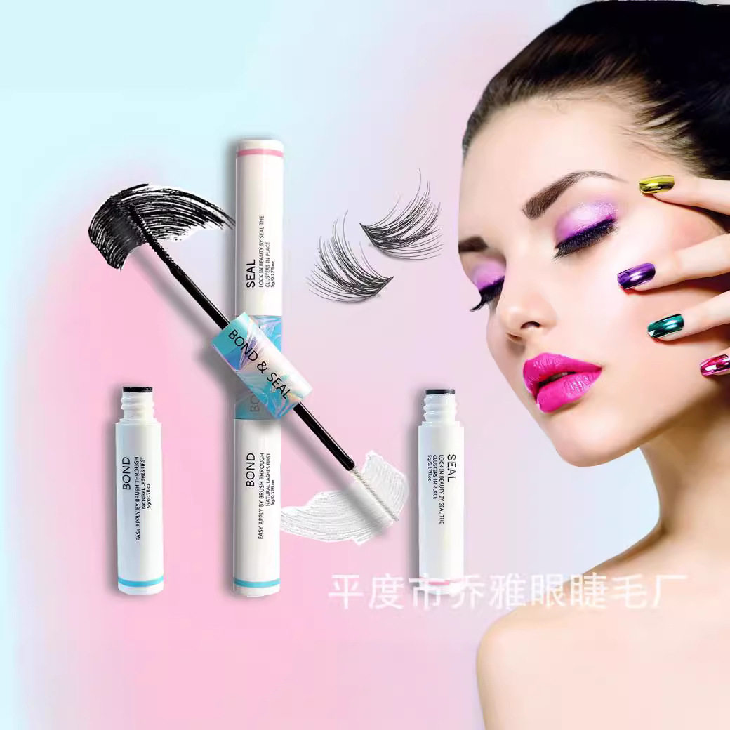 DIY假睫毛欧美亚马逊浓密自嫁接单簇30D40D睫毛lashes套装