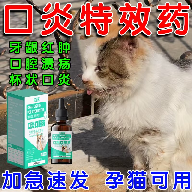 猫狗口炎烂嘴流口水专用药