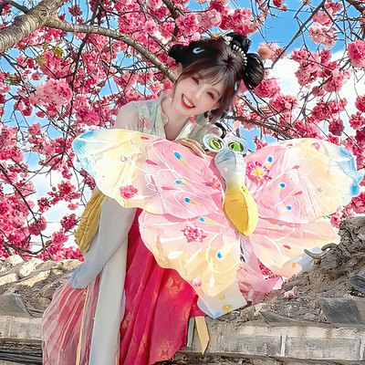 手绘非遗蝴蝶风筝~美绝了