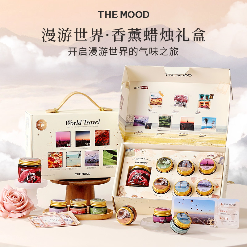 未知气味漫游世界香薰蜡烛礼盒送朋友生日礼物小众创意实用好物