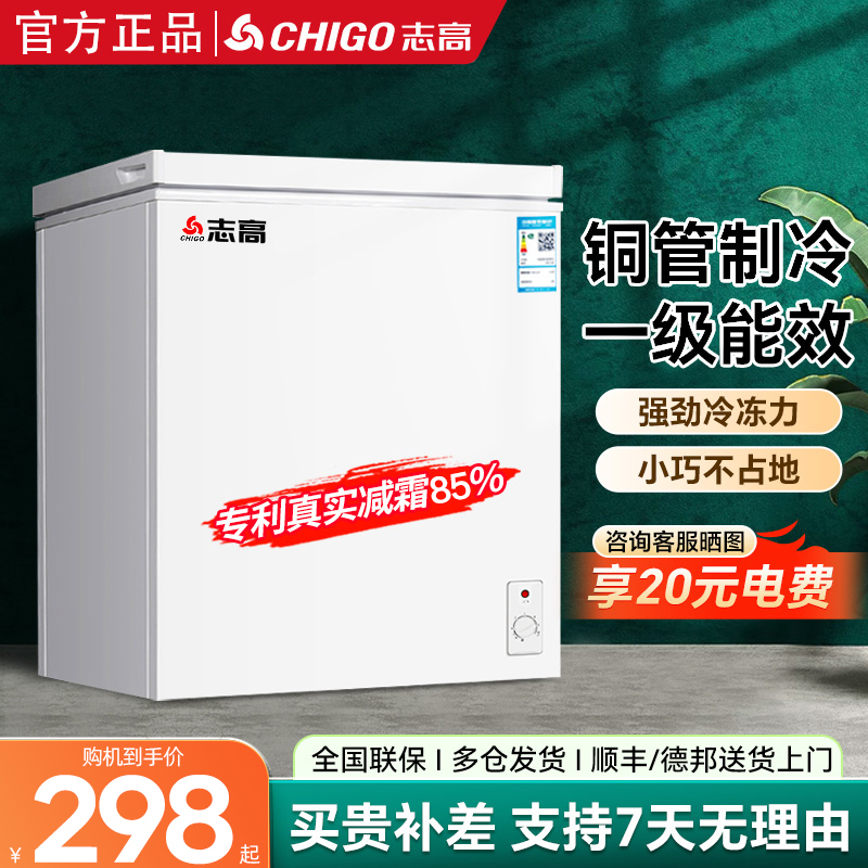 志高一级能效冰柜节能冷冻冷藏