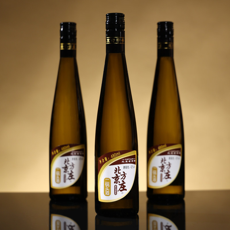 方庄北京二锅头白酒42度480ml清香型纯粮食酒固态法白酒口粮酒