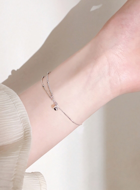 双层手链女夏2025新款正品女生高级感转运珠手环设计感不掉色手饰