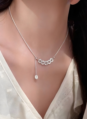 新款五帝钱项链女轻奢小众设计感高级感锁骨链送女友闺蜜生日礼物