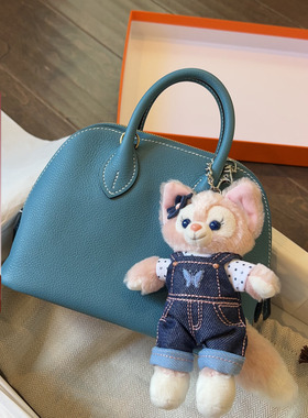 山羊纹迷你贝壳包女高级感bolide保龄球包秋冬新款真皮单肩斜挎包