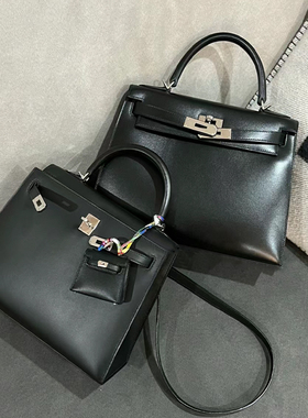 2026春夏box牛皮二代mini小方包包女高级感黑色手提包单肩斜挎包