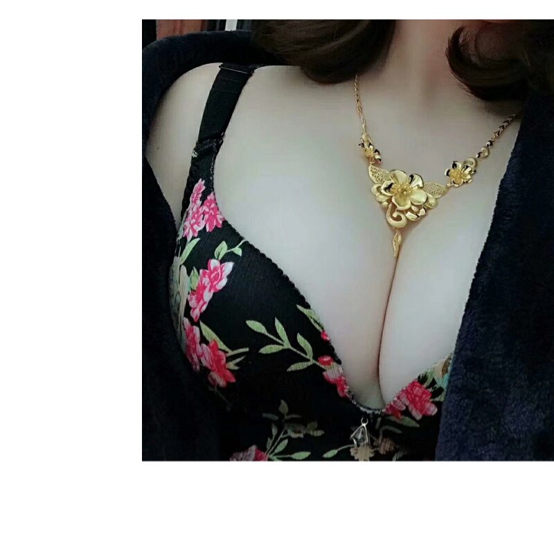 慕色天使正品内衣黑花款小胸平聚拢无钢圈按摩上托收副乳文胸套装