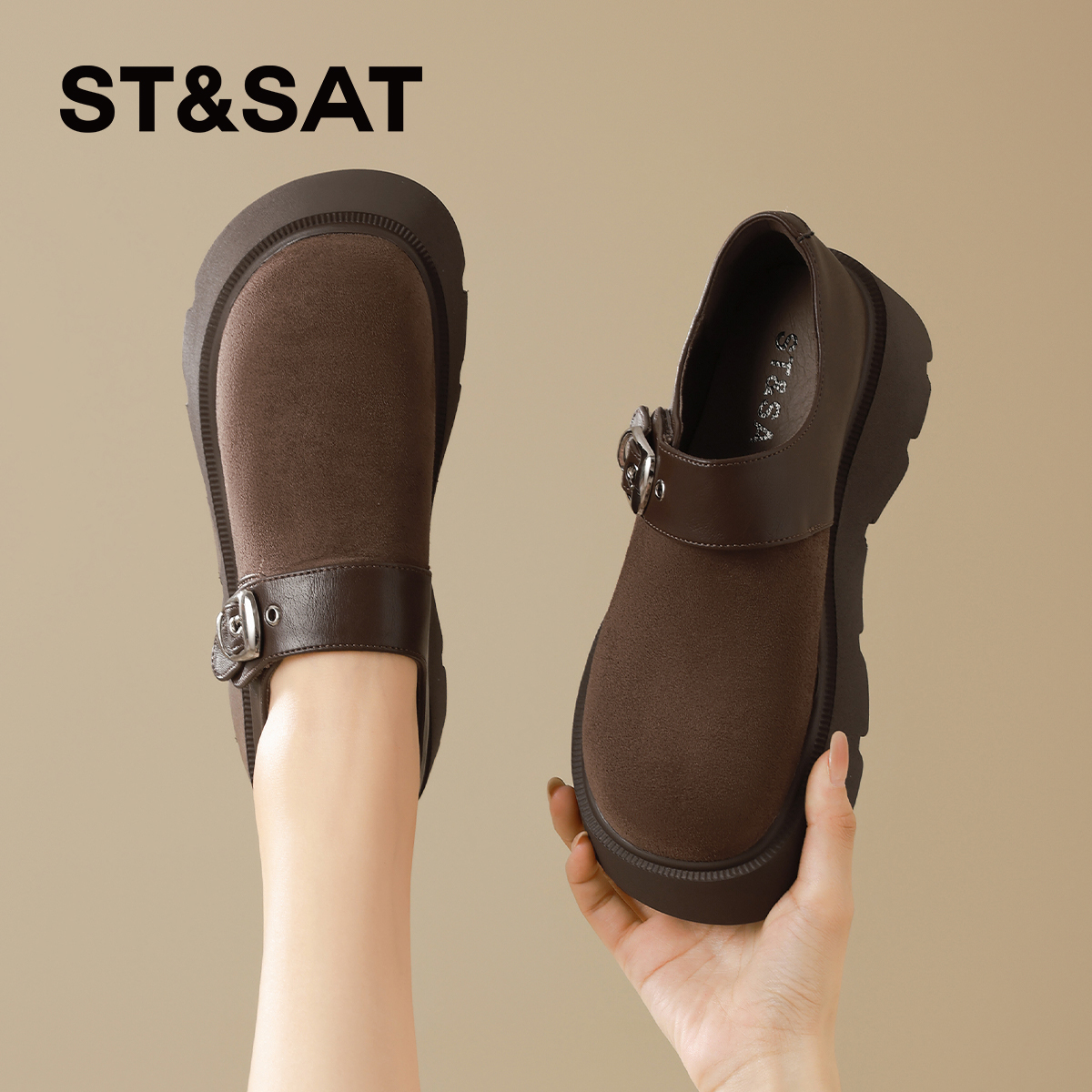 星期六厚底增高勃肯鞋女