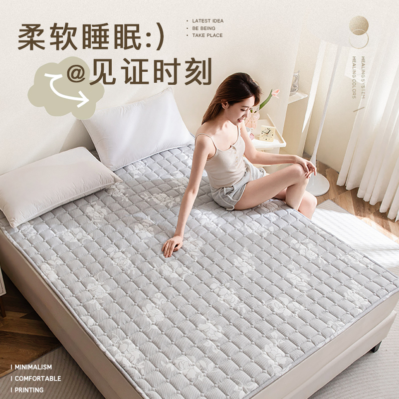 艾洛琳床垫薄款磨毛床护垫可折叠