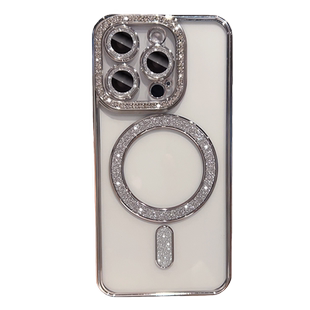 闪粉镶钻苹果16手机壳磁吸iPhone15promax硅胶防摔13全包镜头15pro新款12高级感11女创意14个性套适用16plus
