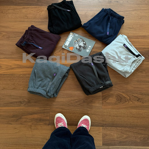 【紫标/加绒卫裤】430g宽松版日系 重磅 卫裤纯色宽松运动24-5208